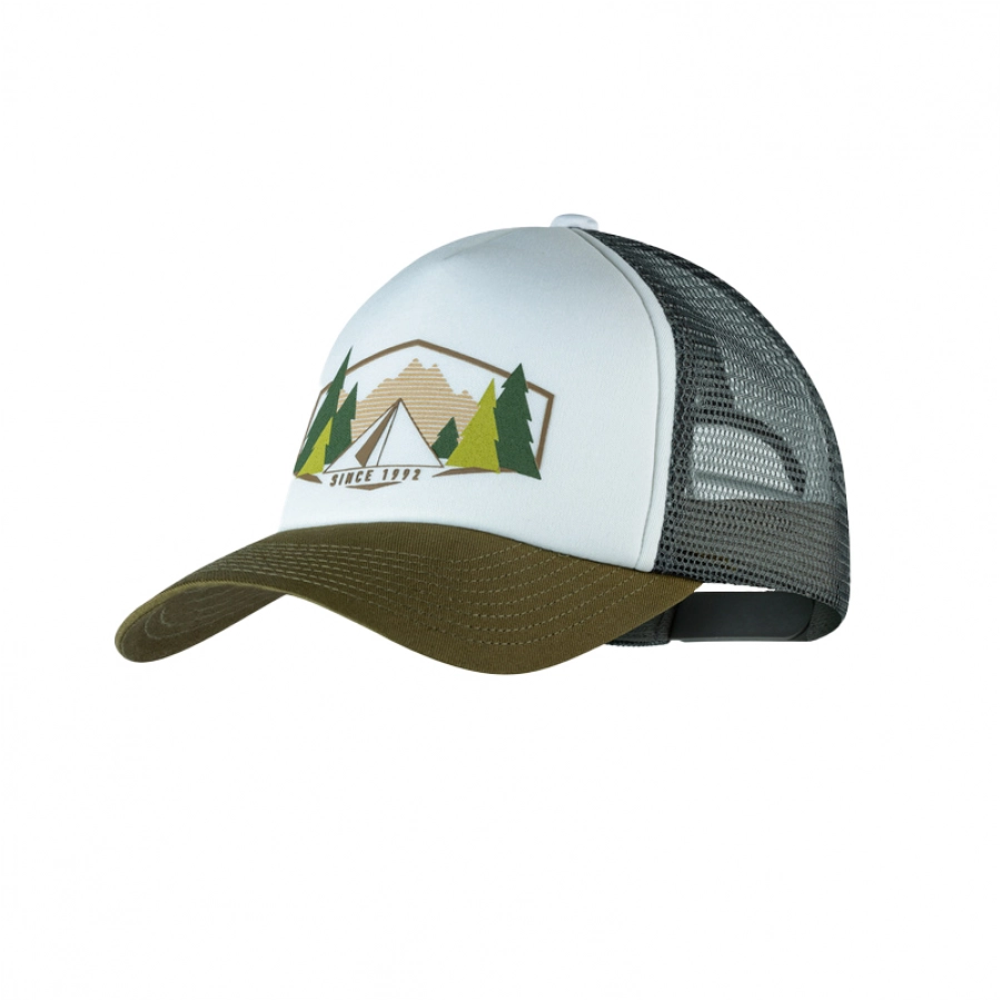 BUFF unisex Trucker Cap Darryl white. 1/2