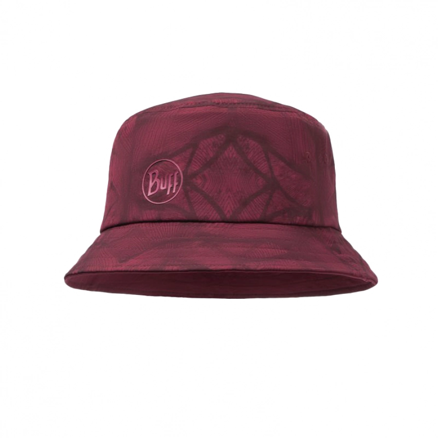 BUFF Women's Trek Bucket Hat Calyx Red 1/4