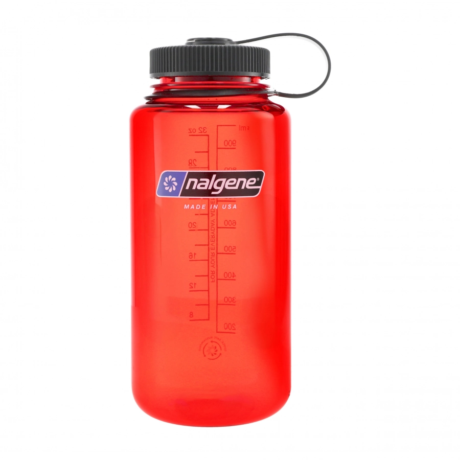 Butelka Nalgene Wide Mouth 1 l czerwona z szerokim wlewem 1/4