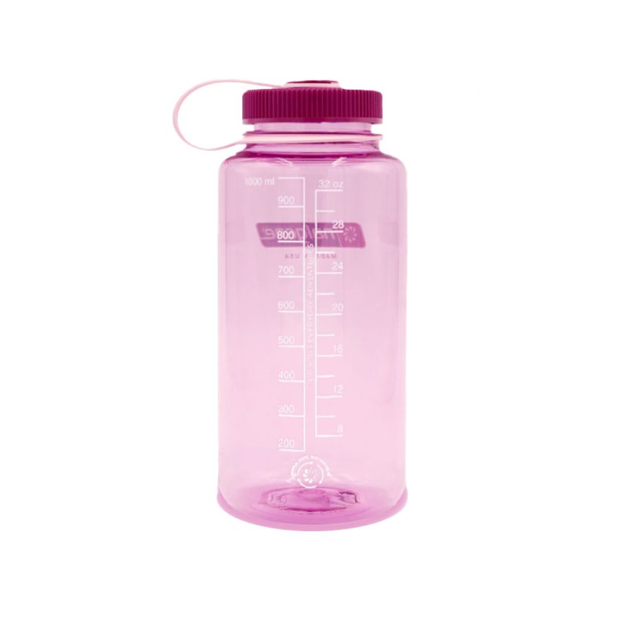 Butelka Nalgene Wide Mouth 1 l różowa z szerokim wlewem 2/3