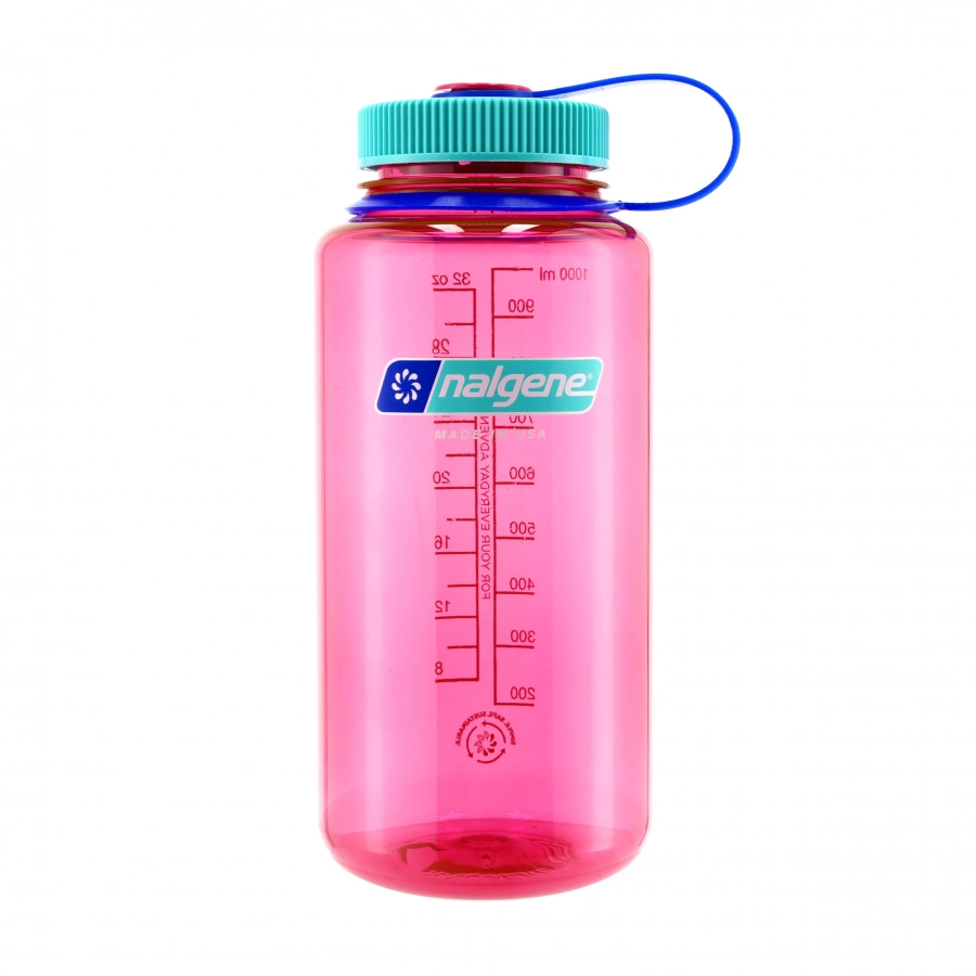 Butelka Nalgene Wide Mouth 1 l różowa z szerokim wlewem 1/4