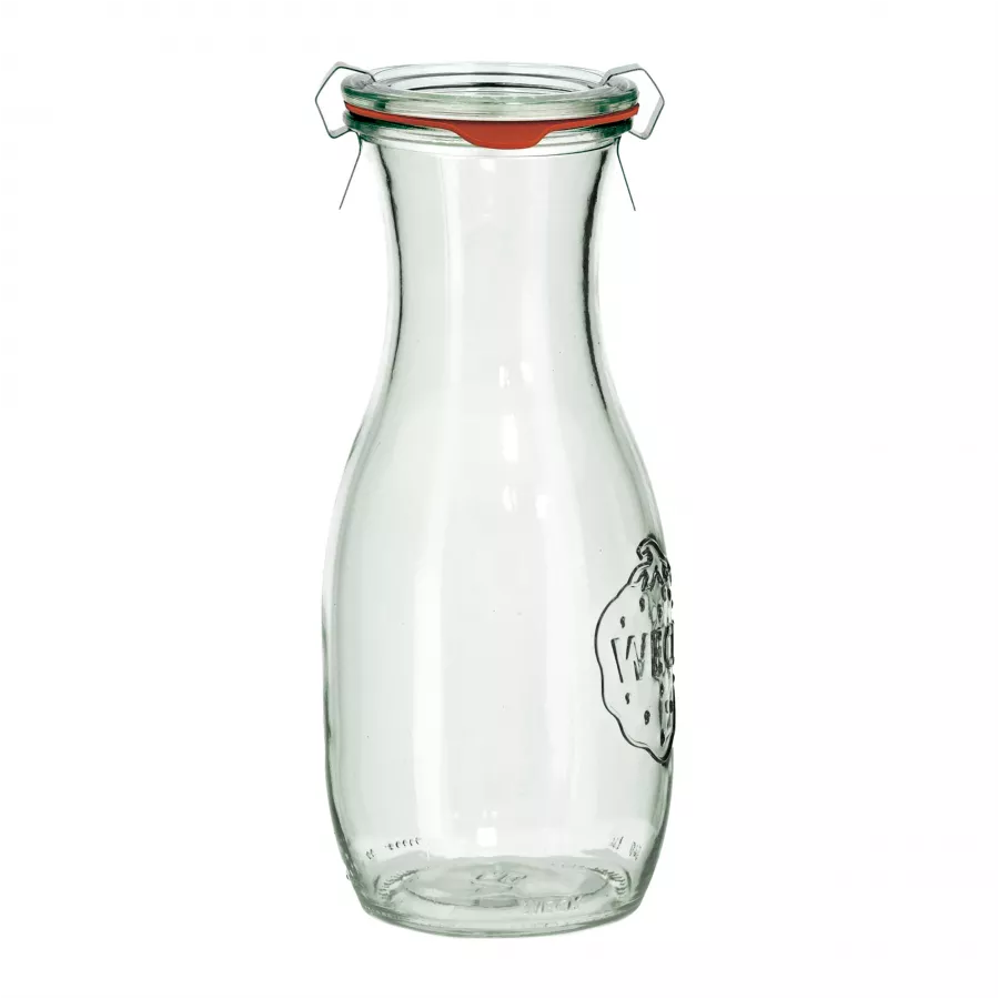 Butelka Weck Saftflasche z pokrywką, uszczelką i 2 zapinkami 530 ml 6 szt. 1/4