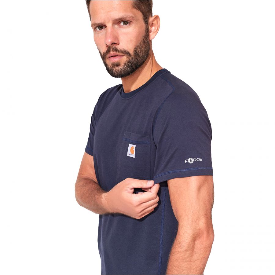 Carhartt Force Flex Pocket t-shirt navy 3/3