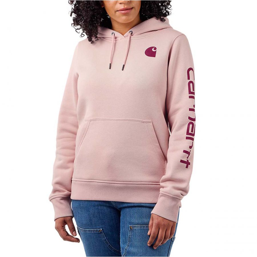 Carhartt Logo Graphic women's sweatshirt ash rose 1/3