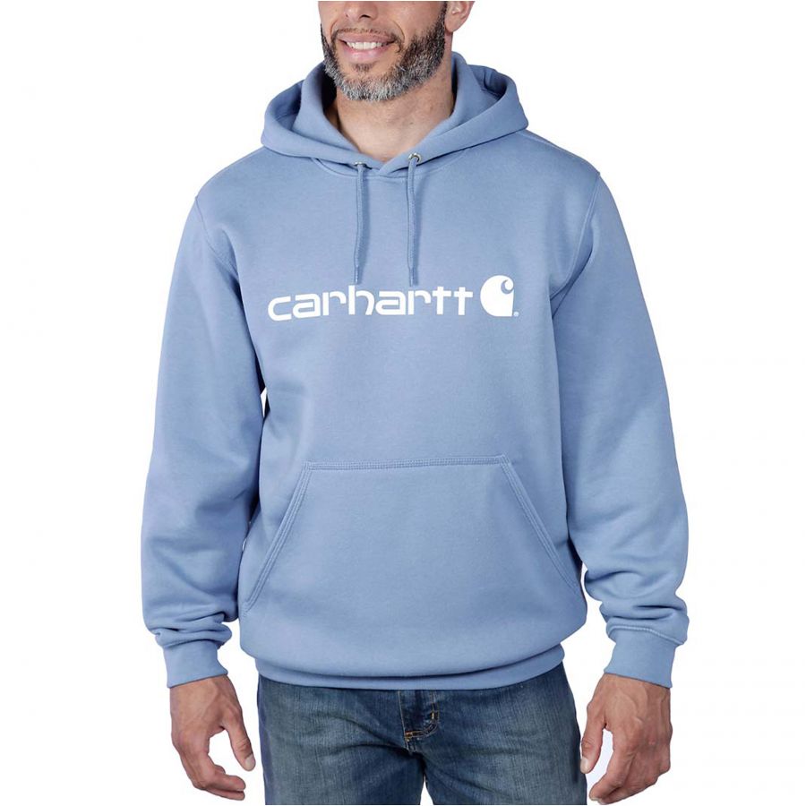 Carhartt Signature Logo skystone sweatshirt 1/4