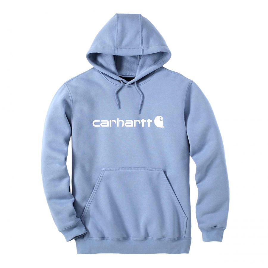 Carhartt Signature Logo skystone sweatshirt 3/4