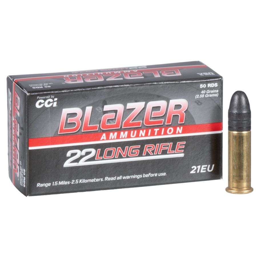 CCI .22LR Blazer HV ammunition 1/3