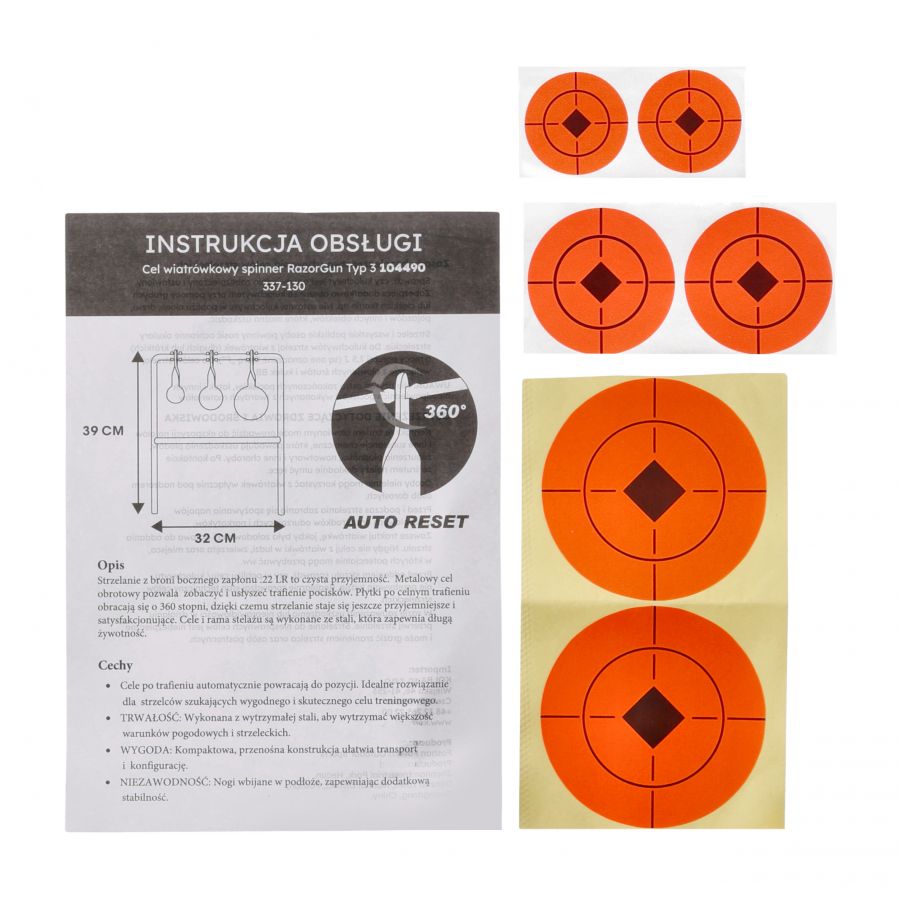 Cel wiatrówkowy spinner RazorGun Typ 3 4/4