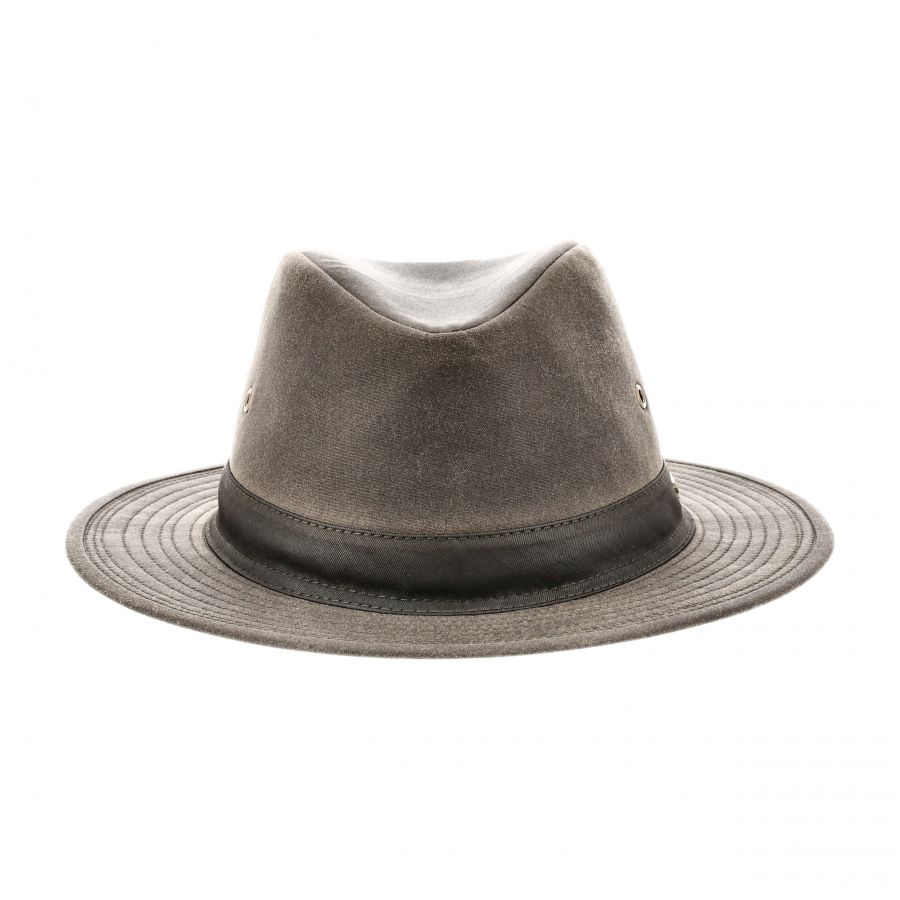 Chevalier Bush Waxed Leather Brown Hat 2/3