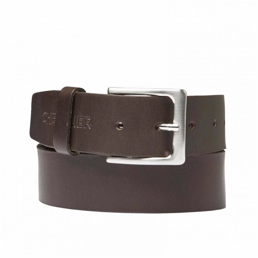 Chevalier Halton men's leather belt, brown 1/2