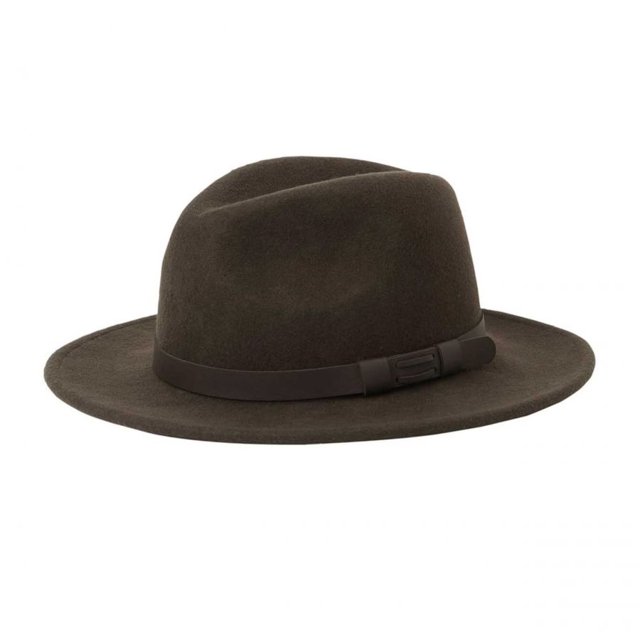 Chevalier Skye Wool Hat Leather Brown 1/2