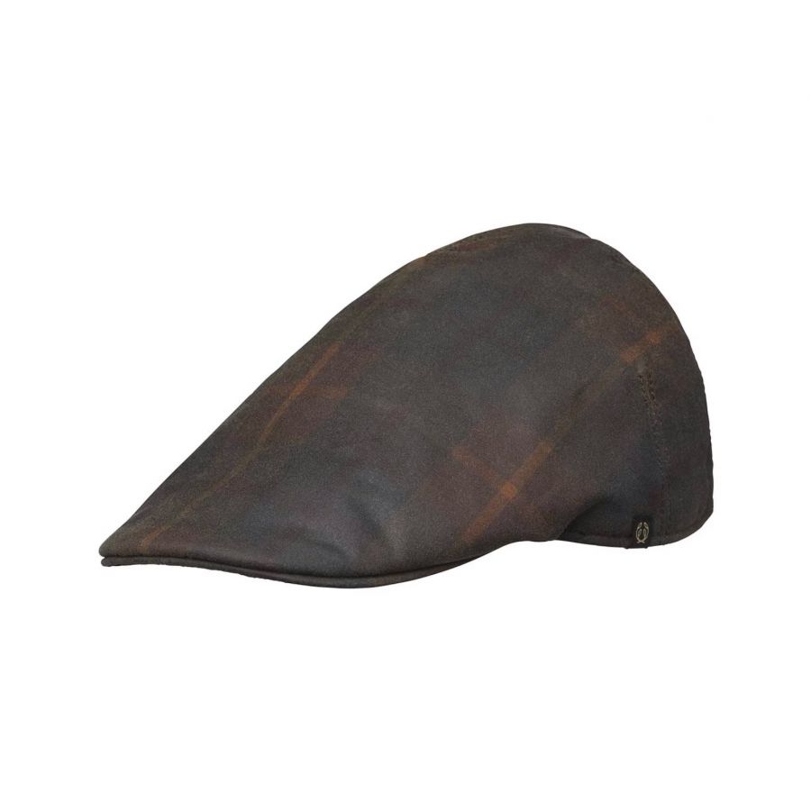 Chevalier Torre Waxed Cotton Brown Check Helmet 1/5