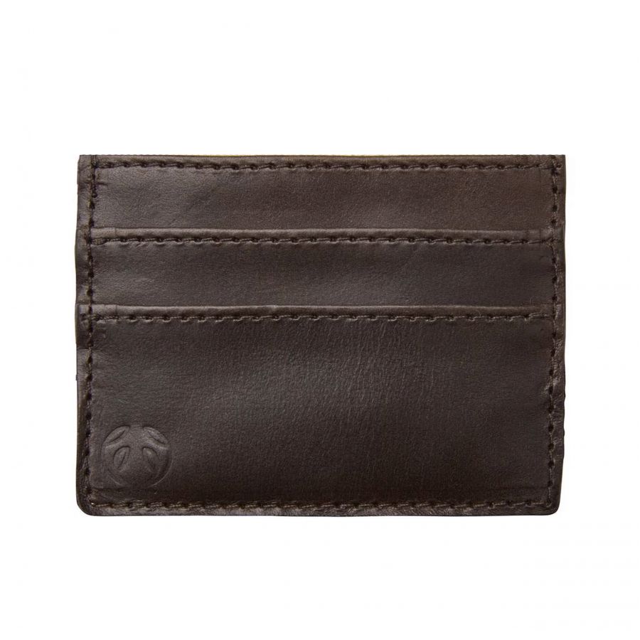 Chevalier Trigger Leather Card Case Brown 1/3