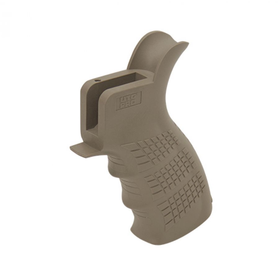 Chwyt pistoletowy Leapers UTG Pro AR15 ergonomiczny, FDE piaskowy 1/4