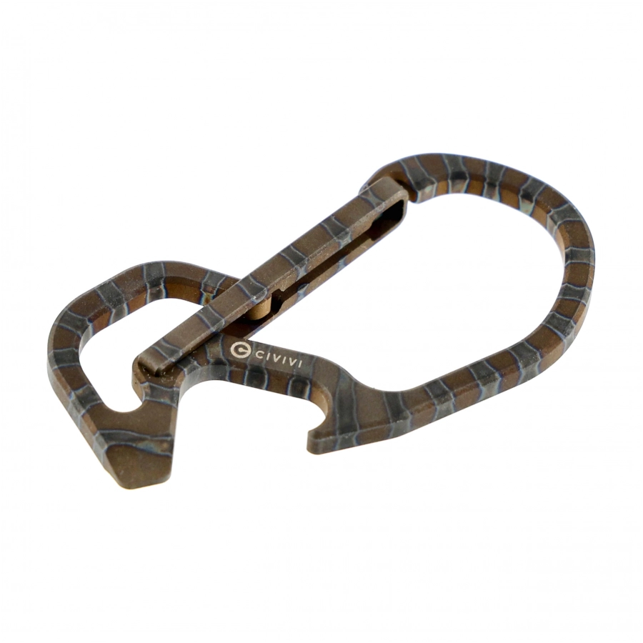 Civivi Click Flamed Titanium Carabiner CA-01B 3/4