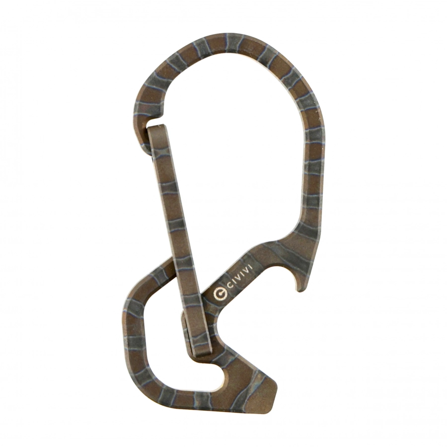 Civivi Click Flamed Titanium Carabiner CA-01B 1/4