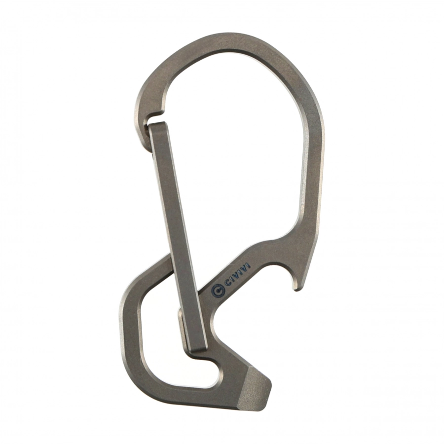 Civivi Click Gray Titanium Carabiner CA-01A 1/4