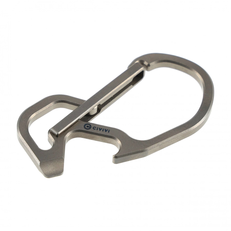 Civivi Click Gray Titanium Carabiner CA-01A 2/4