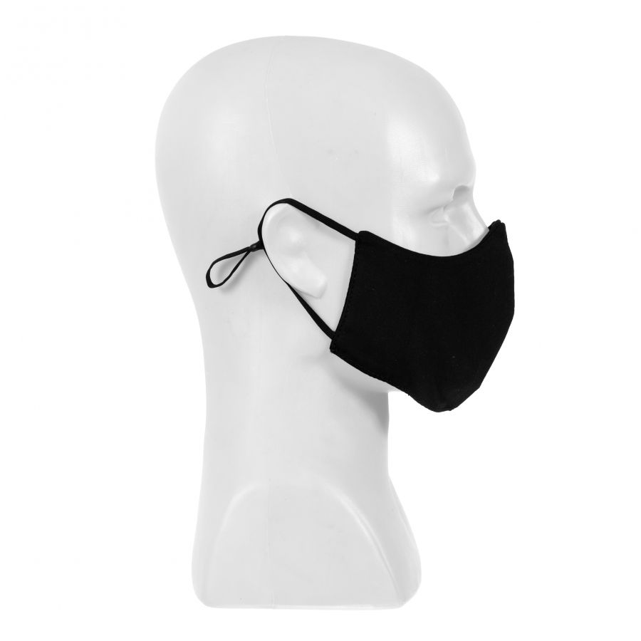 Cob cotton logo mask, black 3/6