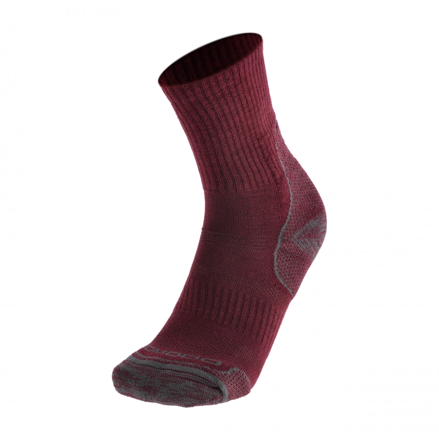 Comodo lightweight hiking socks maroon 1/6