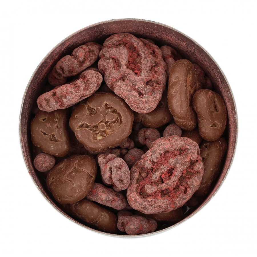 Crunchy bananas and strawberries in Mixit chocolate 3/3