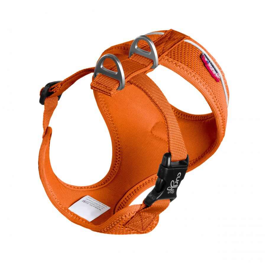 Curli Basic Air-Mesh dog harness orange 3/6