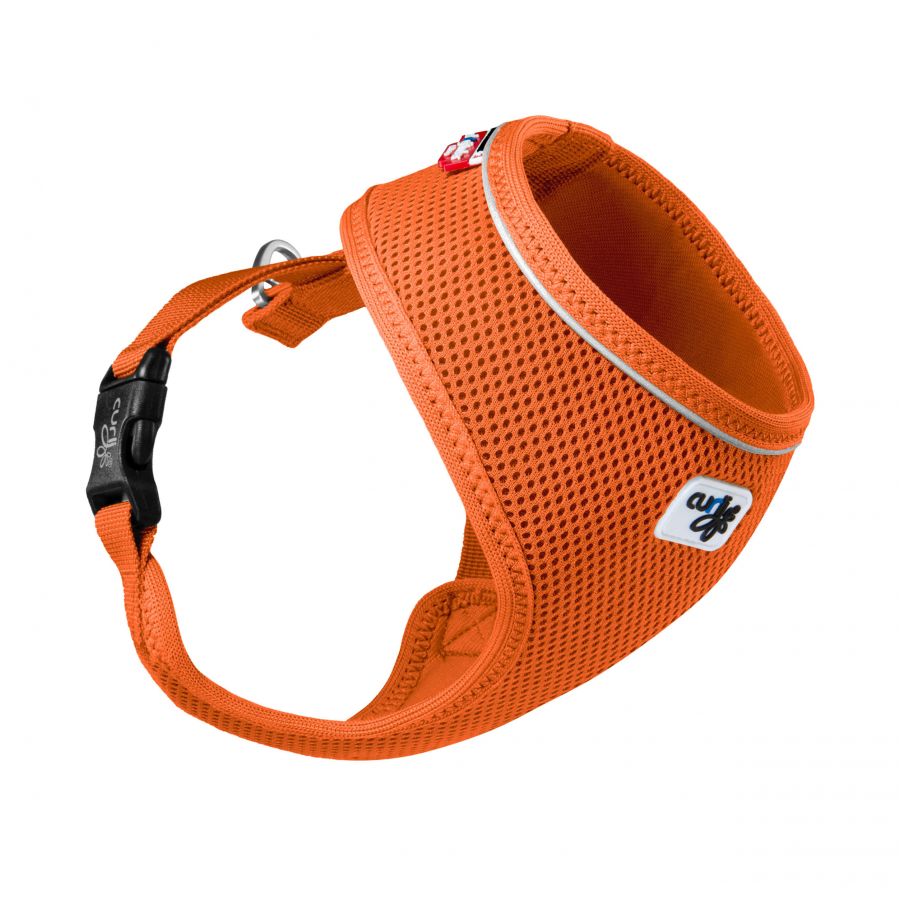 Curli Basic Air-Mesh dog harness orange 1/6