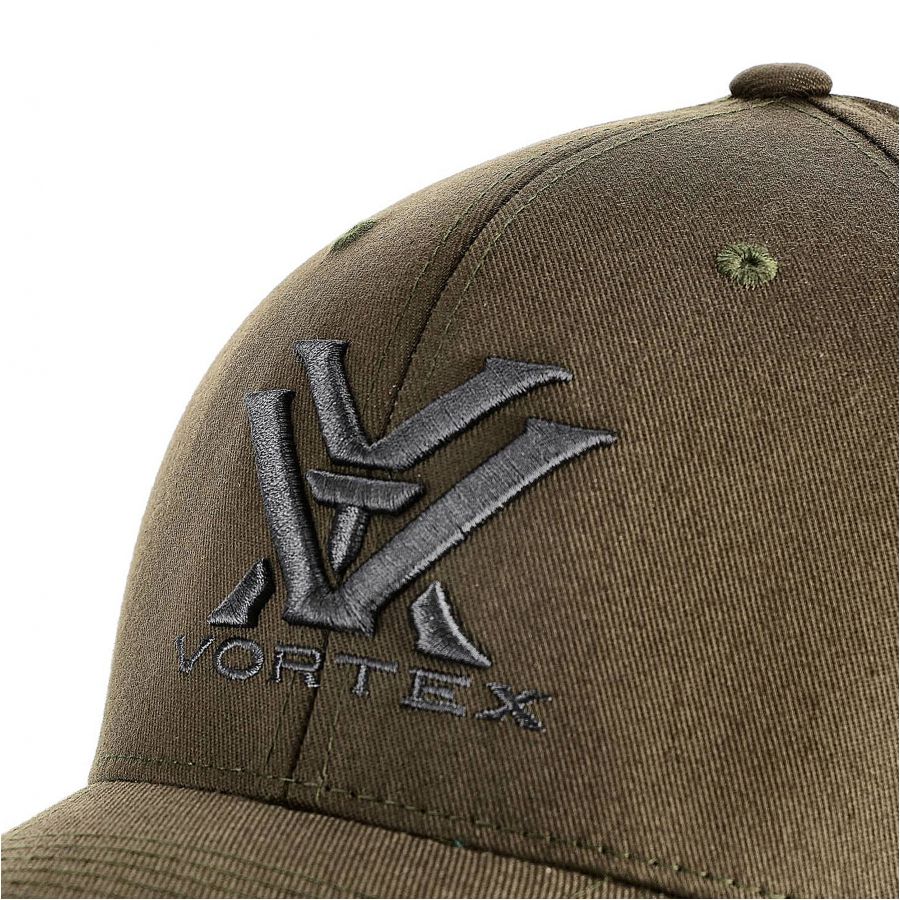 Czapka z daszkiem męska Vortex Core Logo Flexfit oliwkowa 3/3