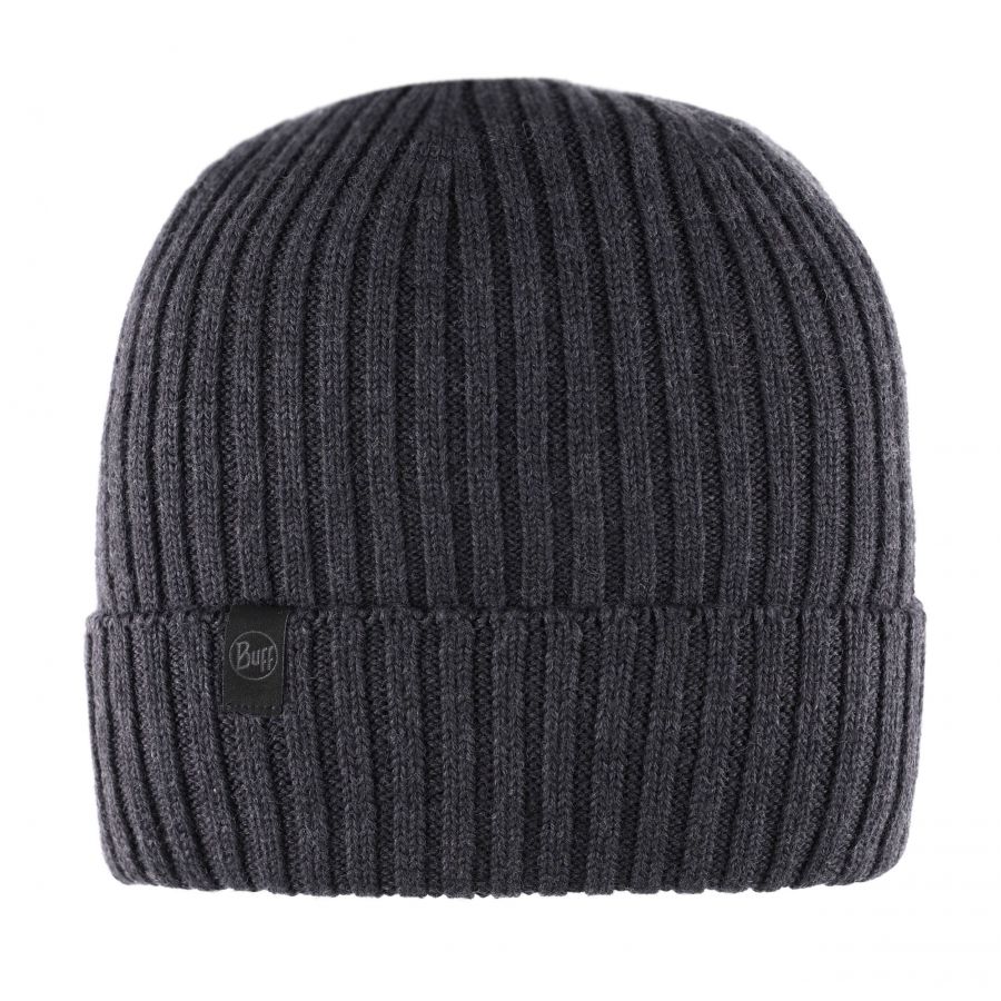 Czapka zimowa BUFF Merino Wool Hat Norval grafitowa 1/4