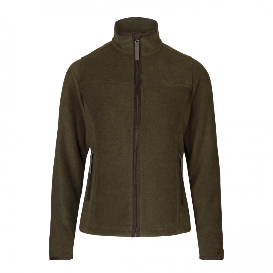 Damska bluza Seeland Ivy Fleece Pine green melange 1/2