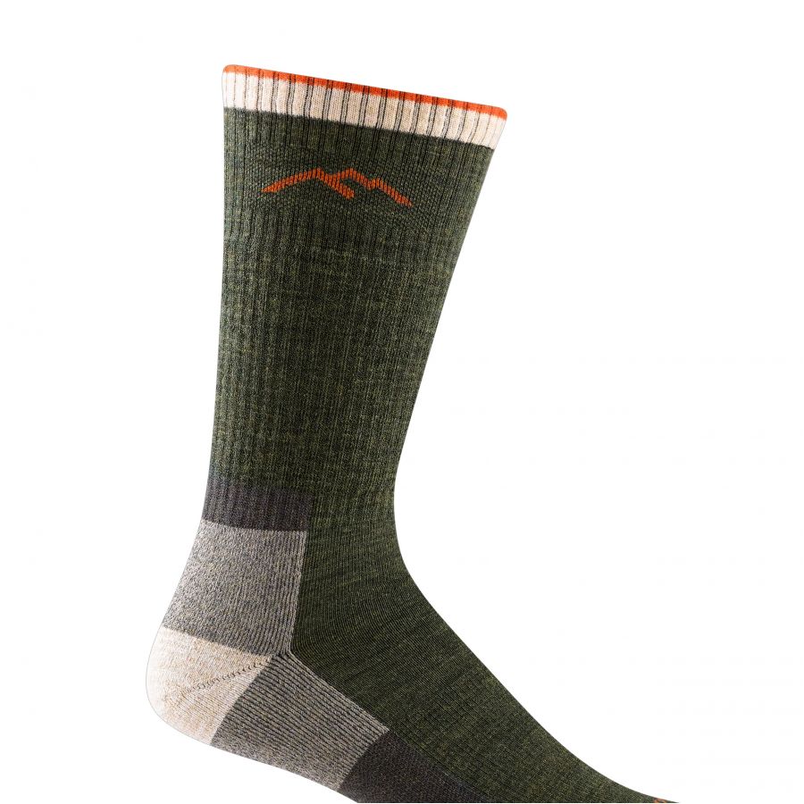 Darn Tough Hiker Olive trekking socks 3/3