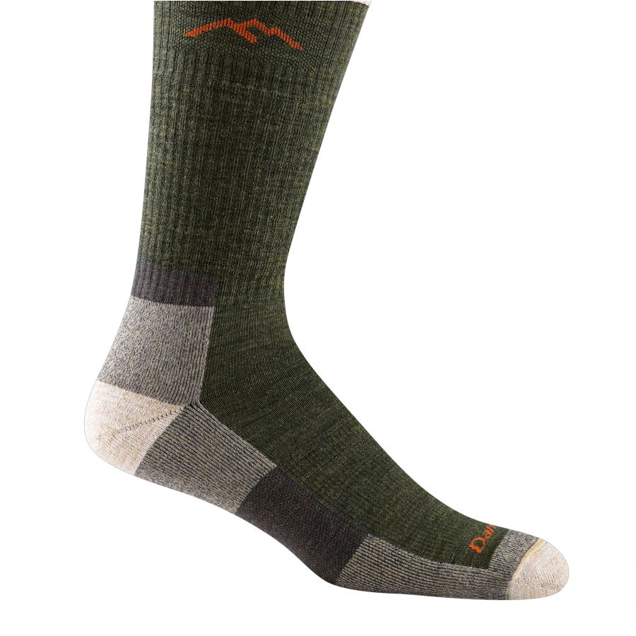 Darn Tough Hiker Olive trekking socks 2/3