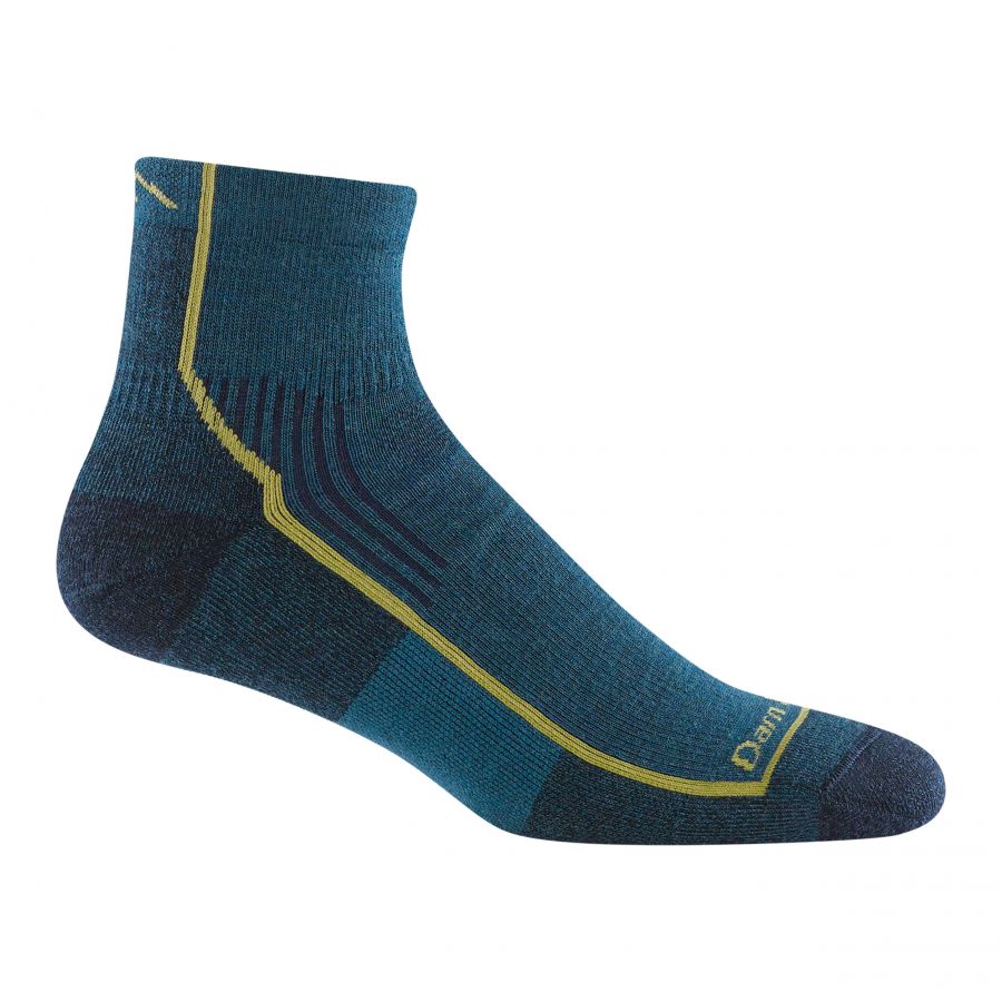 Darn Tough Hiker Quarter Dark trekking socks 1/4