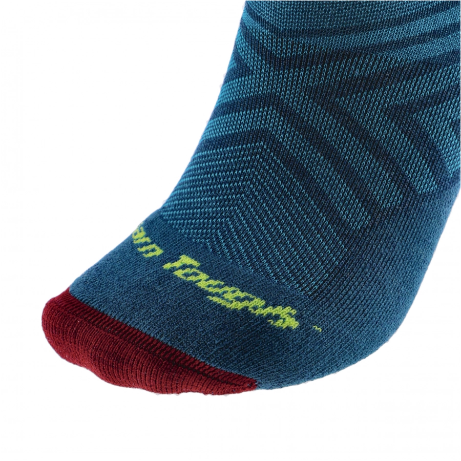 Darn Tough Run No Show Dark Teal Running Low Socks 4/6