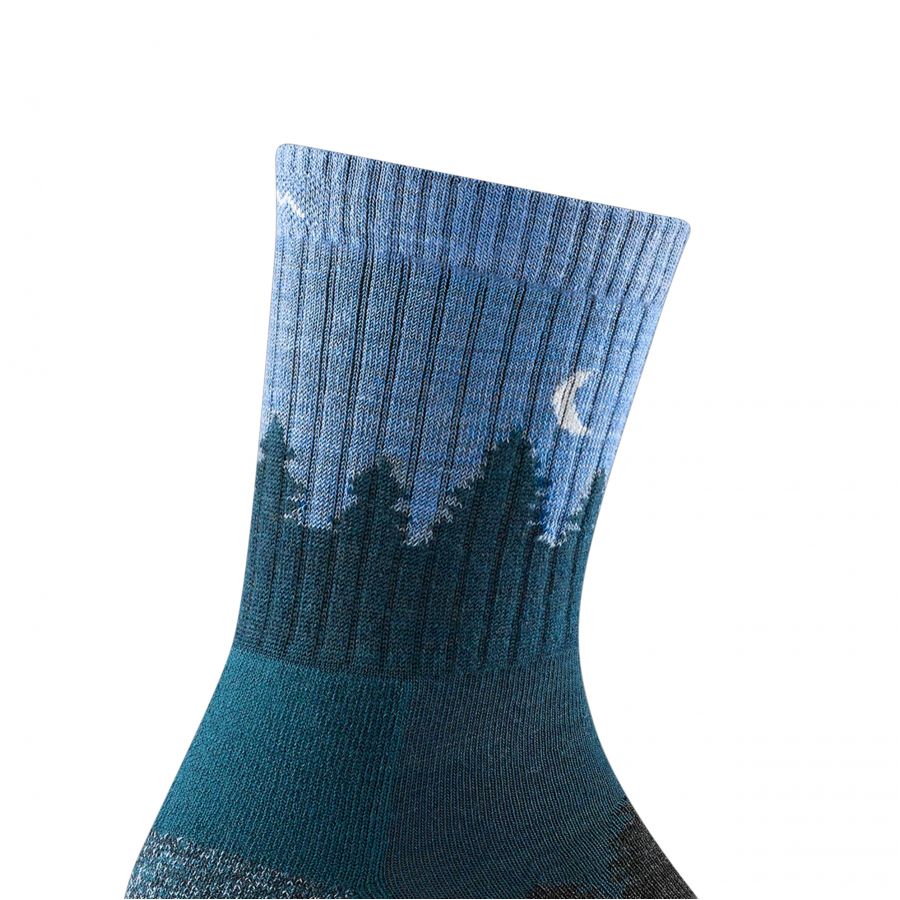 Darn Tough Treeline Blue Trekking Socks 3/4