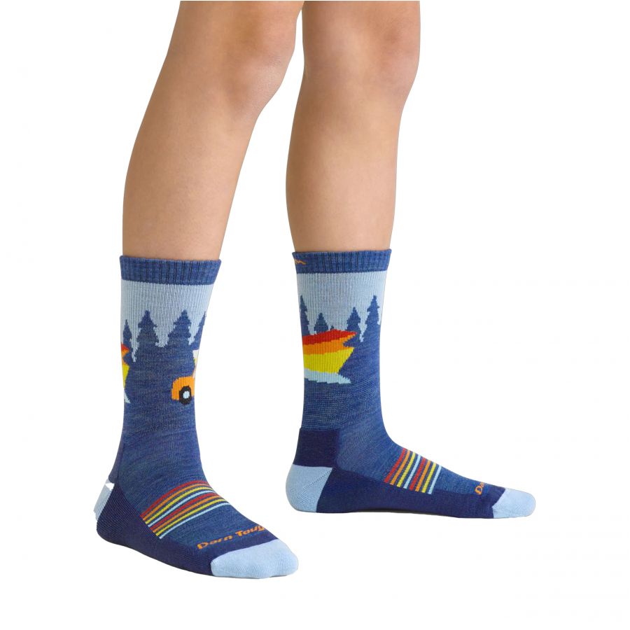 Darn Tough Van Wild Denim Children's Socks 2/3