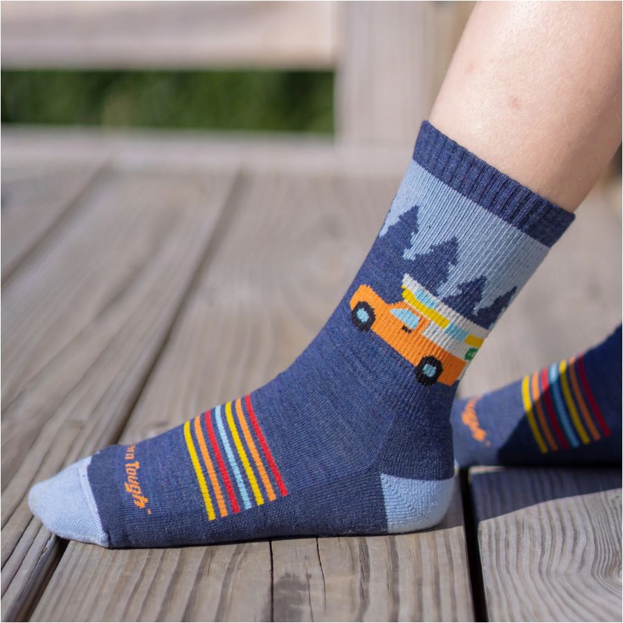 Darn Tough Van Wild Denim Children's Socks 3/3