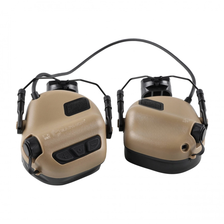 Earmor M31H Plus active ear protectors coyote 1/6