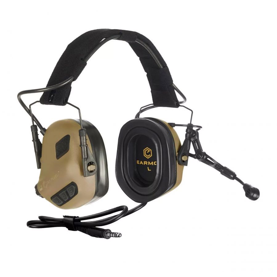 Earmor M32-TN Plus coyote tan headset 1/3