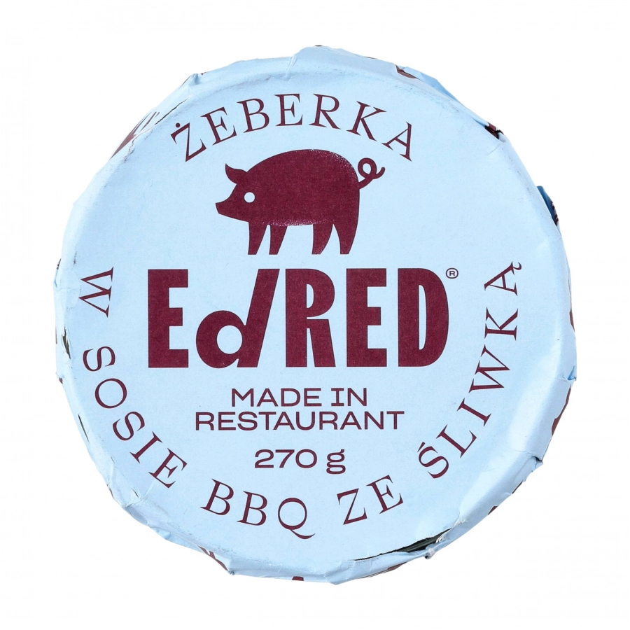 Ed Red Originals canned ribs in BBQ sauce 270g 1/2