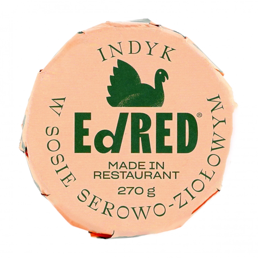 Ed Red Originals turkey conserve with cheese and herb sauce 1/2