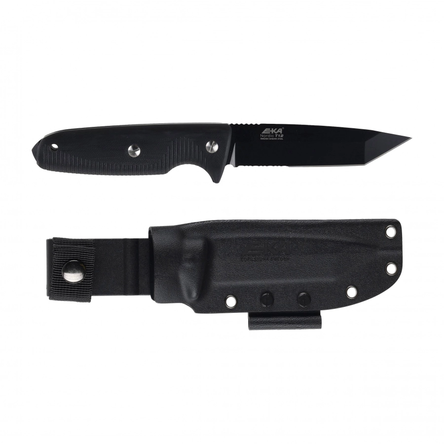 Eka Nordic W12 black fixed-blade knife 4/8