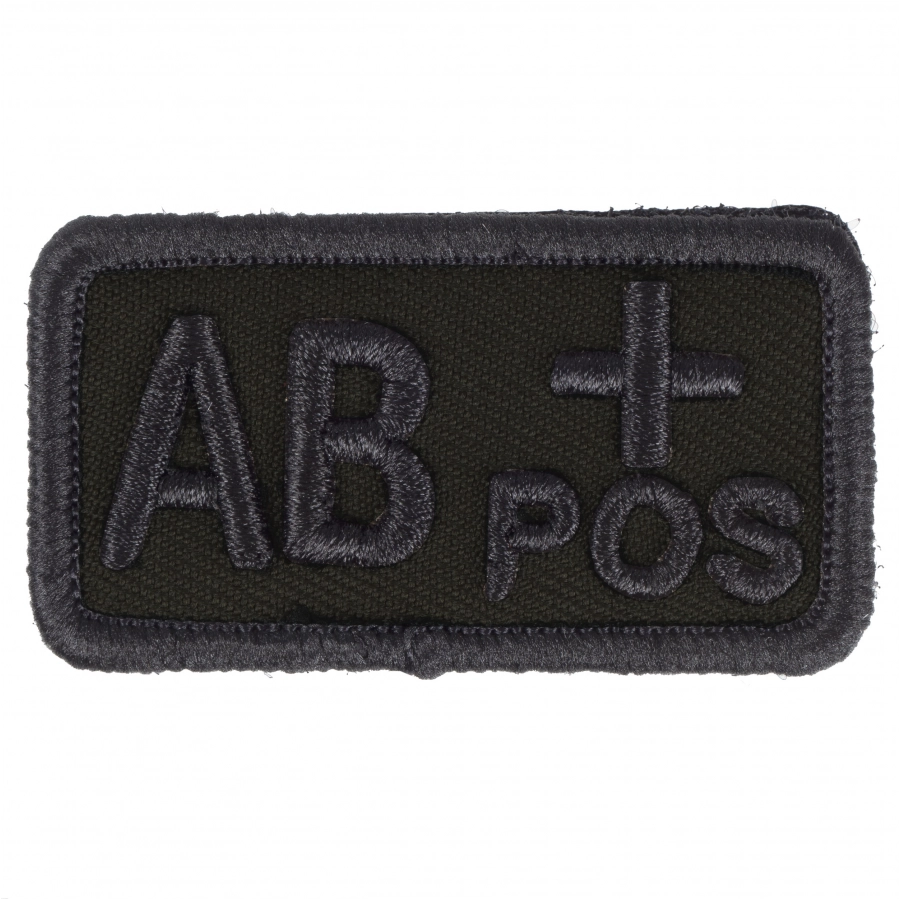 Emblem on the fabric of the marker blood group AB+ 1/1