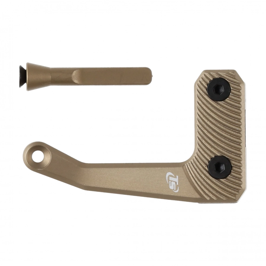 Enlarged AR15 Toni System FDE drop lever 1/2