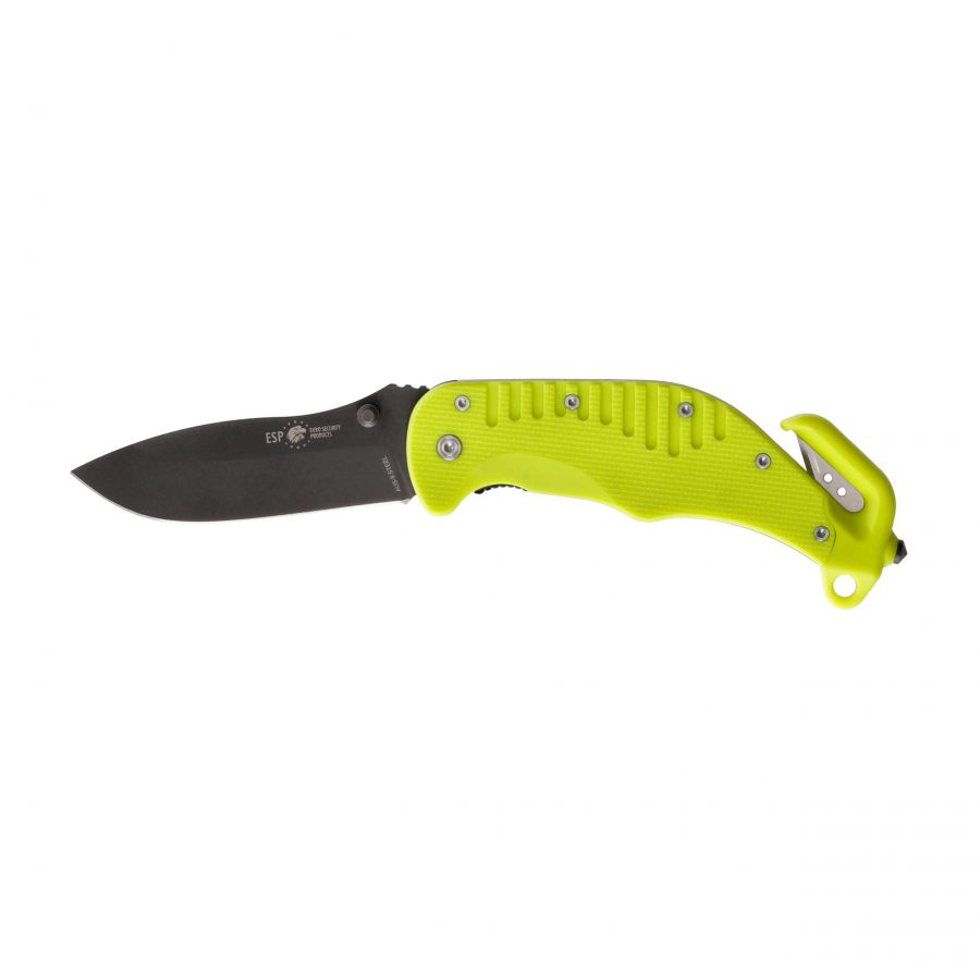 ESP rescue knife with smooth blade yellow 1/5