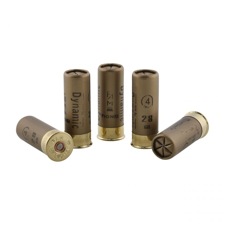 FAM Pionki 12/70 Dynamic 28g 4-3.00mm ammunition 3/4