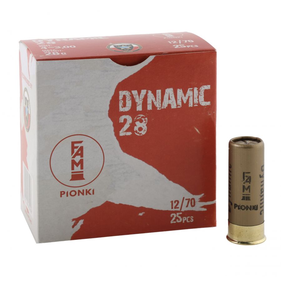FAM Pionki 12/70 Dynamic 28g 4-3.00mm ammunition 1/4