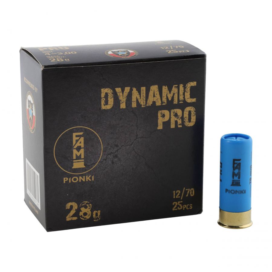 FAM Pionki 12/70 Dynamic Pro 28g 4-3.00mm ammunition 1/4