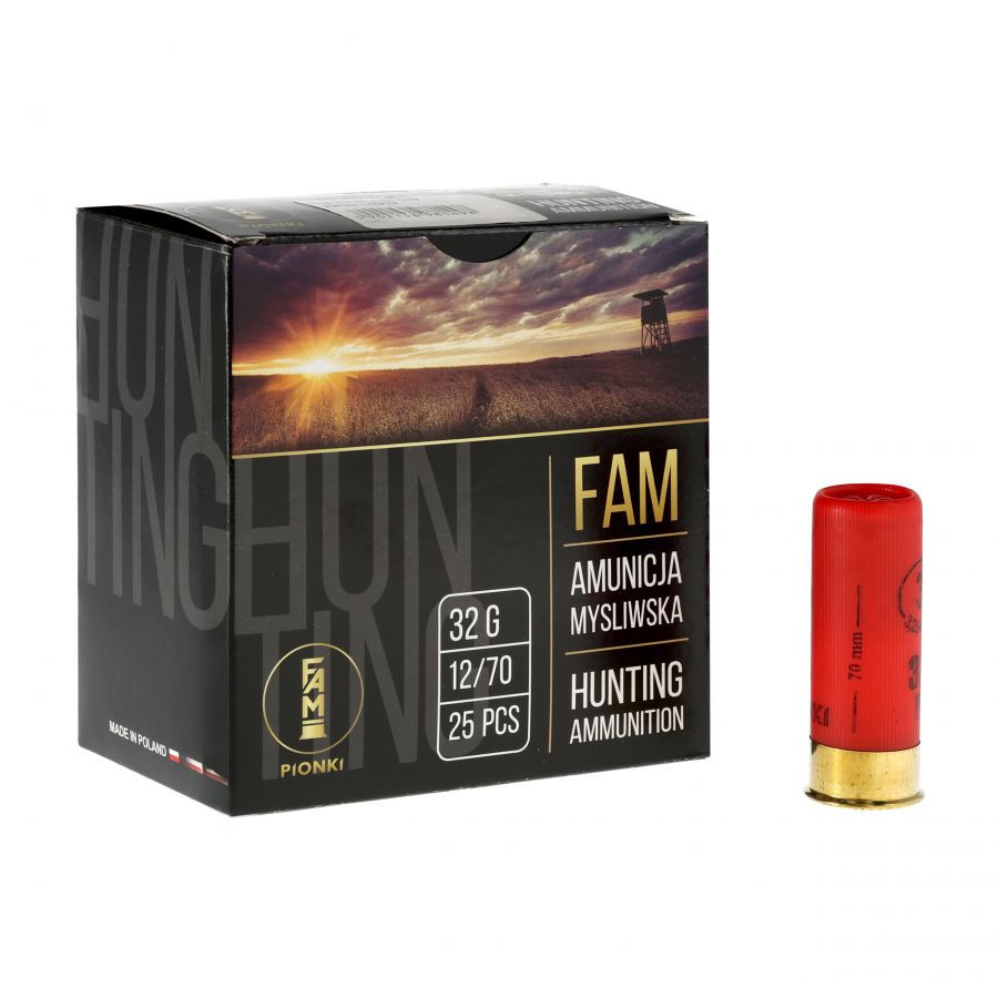 FAM Pionki 12/70 GW 32g 3-3.25mm ammunition 1/4