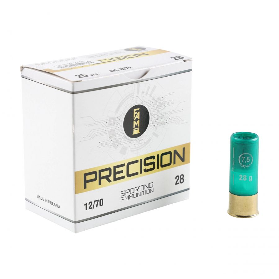 FAM Pionki 12/70 Precision 28g 7.5-2.40mm ammunition 1/3